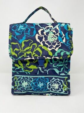 Vera Bradley Lunch Box Tote Insulated Katalina Blues Floral Lunch Bag Cooler
